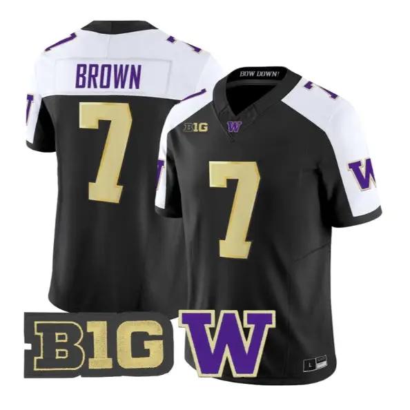Elijah Brown #7 Washington Huskies Jersey 2026 Limited All Stitched by My Store NCAA Football Jerseys