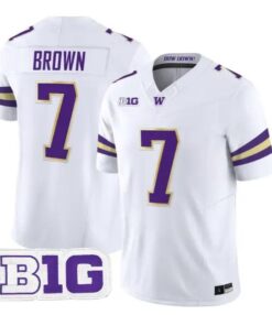 Elijah Brown #7 Washington Huskies Jersey 2026 Limited All Stitched by My Store NCAA Football Jerseys
