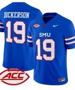 Eric Dickerson Jersey #19 SMU Mustangs 2026 Vapor Limited Stitched by My Store NCAA Football Jerseys