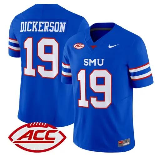 Eric Dickerson Jersey #19 SMU Mustangs 2026 Vapor Limited Stitched by My Store NCAA Football Jerseys