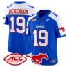 Eric Dickerson Jersey #19 SMU Mustangs 2026 Vapor Limited Stitched - Top Design Fan Eric Dickerson Jersey #19 SMU Mustangs 2026 Vapor Limited Stitched