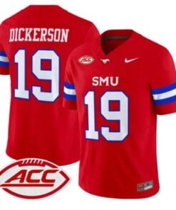 Eric Dickerson Jersey #19 SMU Mustangs 2026 Vapor Limited Stitched by My Store NCAA Football Jerseys