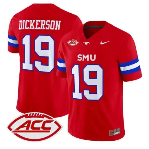Eric Dickerson Jersey #19 SMU Mustangs 2026 Vapor Limited Stitched by My Store NCAA Football Jerseys
