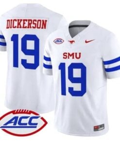 Eric Dickerson Jersey #19 SMU Mustangs 2026 Vapor Limited Stitched by My Store NCAA Football Jerseys