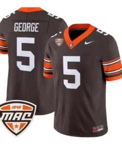 Eriq George #5 Bowling Green Falcons Jersey 2026 Limited Stitched by My Store NCAA Football Jerseys