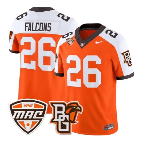Falcons #26 Bowling Green Falcons Jersey 2026 Limited All Stitched by My Store NCAA Football Jerseys