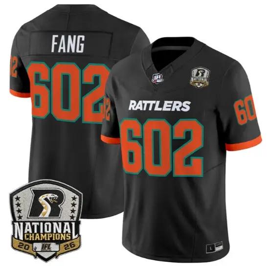 Fang Jersey #602 Arizona Rattlers 2026 National Patch All Stitched by My Store NCAA Football Jerseys