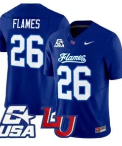 Flames Jersey #26 Liberty Flames 2026 Vapor Limited All Stitched by My Store NCAA Football Jerseys