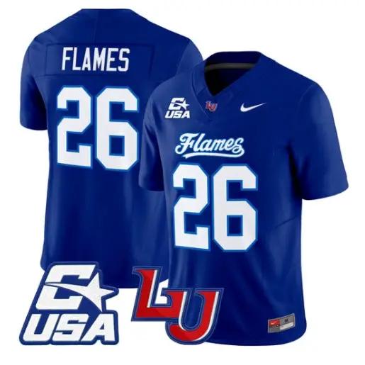 Flames Jersey #26 Liberty Flames 2026 Vapor Limited All Stitched by My Store NCAA Football Jerseys