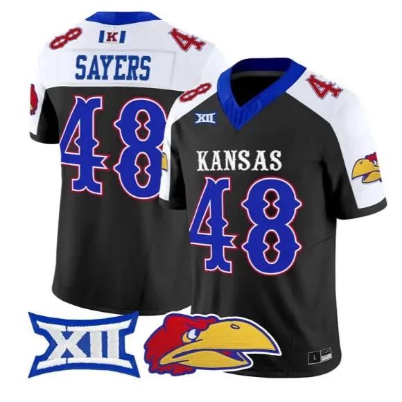Gale Sayers Jersey #48 Kansas Jayhawks 2026 Vapor Limited Stitched by My Store NCAA Football Jerseys