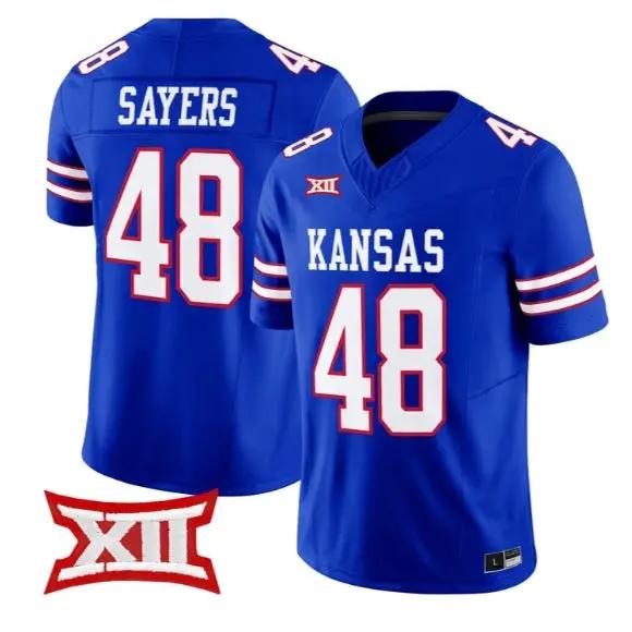 Gale Sayers Jersey #48 Kansas Jayhawks 2026 Vapor Limited Stitched by My Store NCAA Football Jerseys