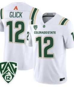 Gary Glick Jersey #12 Colorado State Rams 2026 Vapor Limited Stitched