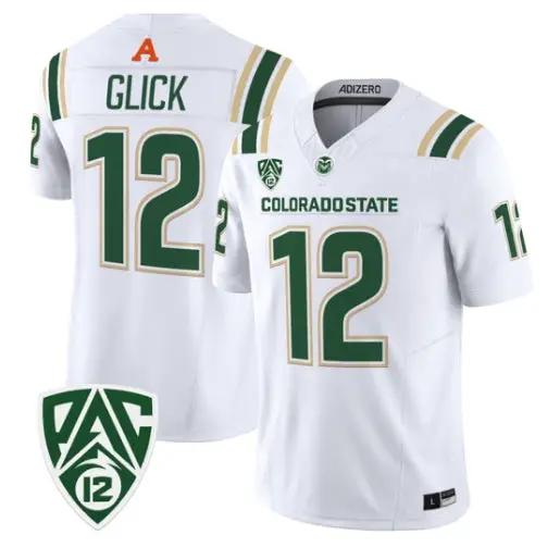Gary Glick Jersey #12 Colorado State Rams 2026 Vapor Limited Stitched