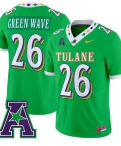 Green Wave #26 Tulane Green Wave Jersey 2026 City Edition Limited All Stitched by My Store NCAA Football Jerseys