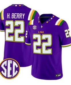 Harlem Berry #22 LSU Tigers Jersey 2026 Mardi Gras Edition All Stitched by My Store NCAA Football Jerseys