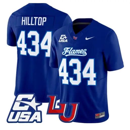 Hilltop Jersey #434 Liberty Flames 2026 Vapor Limited All Stitched by My Store NCAA Football Jerseys