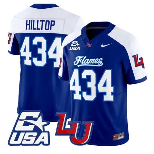 Hilltop Jersey #434 Liberty Flames 2026 Vapor Limited All Stitched by My Store NCAA Football Jerseys