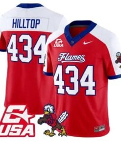 Hilltop Jersey #434 Liberty Flames 2026 Vapor Limited All Stitched by My Store NCAA Football Jerseys