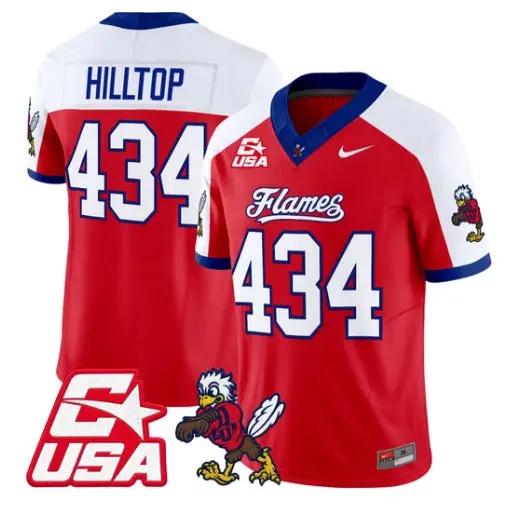 Hilltop Jersey #434 Liberty Flames 2026 Vapor Limited All Stitched by My Store NCAA Football Jerseys