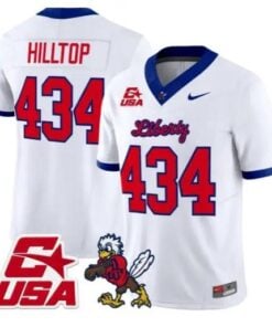 Hilltop Jersey #434 Liberty Flames 2026 Vapor Limited All Stitched by My Store NCAA Football Jerseys