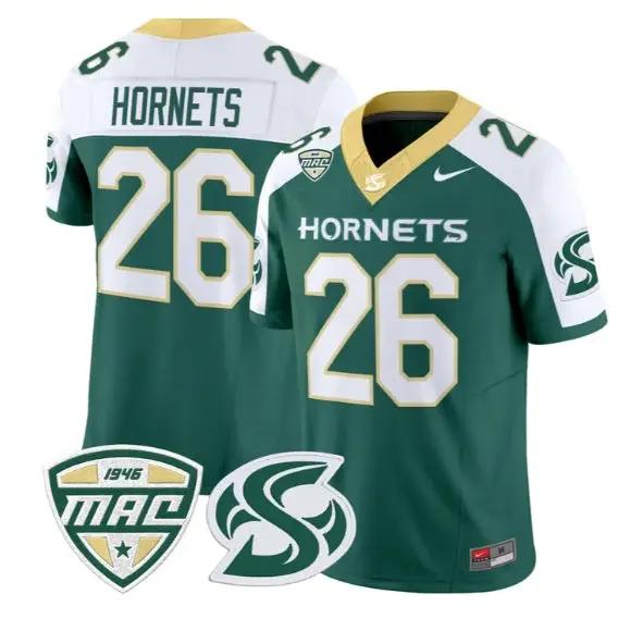 Hornets Jersey #26 Sacramento State Hornets 2026 Limited Stitched by My Store NCAA Football Jerseys