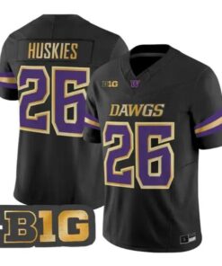 Huskies Dawgs #26 Washington Huskies Jersey 2026 Unleash the Dawgs All Stitched by My Store NCAA Football Jerseys