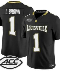 Isaac Brown Jersey #1 Louisville Cardinals 2026 For The Ville Vapor All Stitched by My Store NCAA Football Jerseys