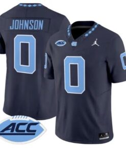 Isaiah Johnson Jersey #0 North Carolina Tar Heels 2026 All Stitched by My Store NCAA Football Jerseys