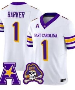Jackson Barker Jersey #1 East Carolina Pirates 2026 Vapor Limited All Stitched by My Store NCAA Football Jerseys