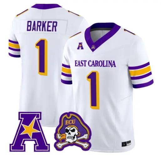 Jackson Barker Jersey #1 East Carolina Pirates 2026 Vapor Limited All Stitched by My Store NCAA Football Jerseys