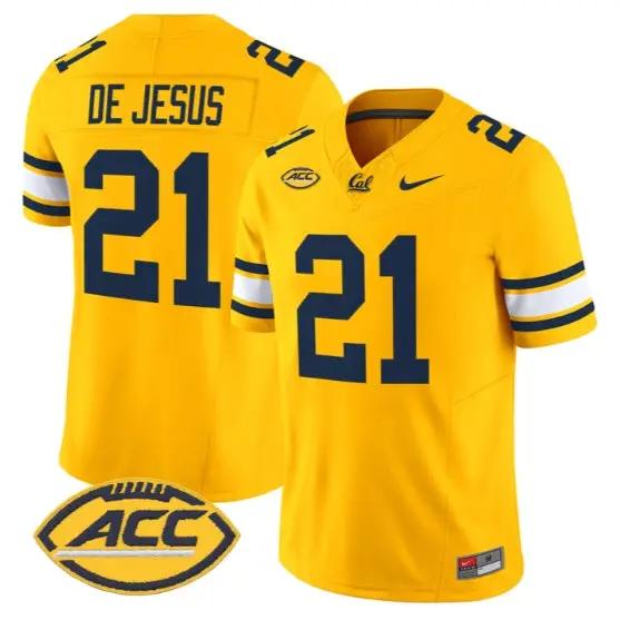 Jacob De Jesus #21 Golden Bears Jersey 2026 Vapor Limited All Stitched by My Store NCAA Football Jerseys