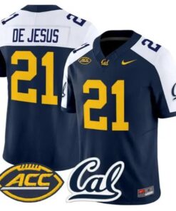 Jacob De Jesus #21 Golden Bears Jersey 2026 Vapor Limited All Stitched by My Store NCAA Football Jerseys