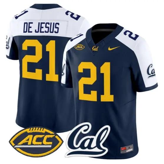 Jacob De Jesus #21 Golden Bears Jersey 2026 Vapor Limited All Stitched by My Store NCAA Football Jerseys