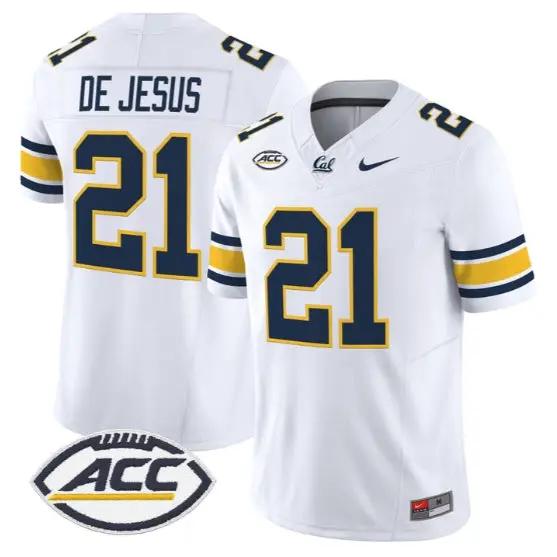 Jacob De Jesus #21 Golden Bears Jersey 2026 Vapor Limited All Stitched by My Store NCAA Football Jerseys