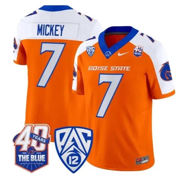 Jaden Mickey Jersey #7 Boise State Broncos 2026 Limited All Stitched by My Store NCAA Football Jerseys