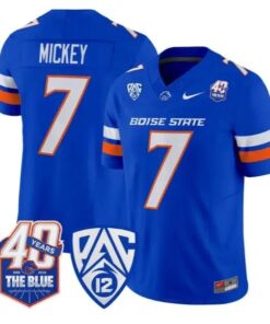 Jaden Mickey Jersey #7 Boise State Broncos 2026 Limited All Stitched by My Store NCAA Football Jerseys
