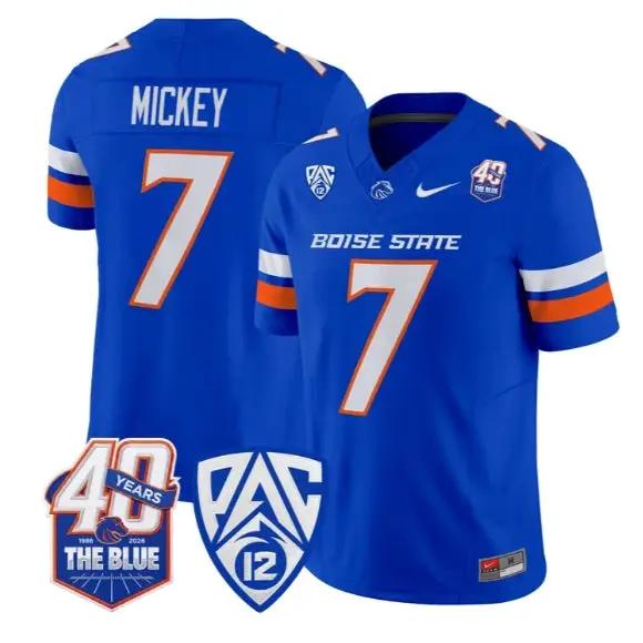 Jaden Mickey Jersey #7 Boise State Broncos 2026 Limited All Stitched by My Store NCAA Football Jerseys