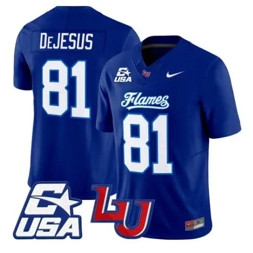 Jakobe DeJesus Jersey #81 Liberty Flames 2026 Vapor Limited Stitched by My Store NCAA Football Jerseys