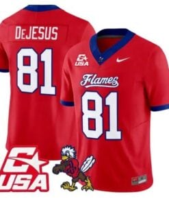 Jakobe DeJesus Jersey #81 Liberty Flames 2026 Vapor Limited Stitched by My Store NCAA Football Jerseys