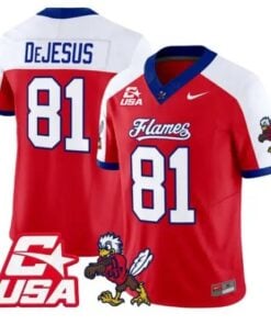 Jakobe DeJesus Jersey #81 Liberty Flames 2026 Vapor Limited Stitched by My Store NCAA Football Jerseys