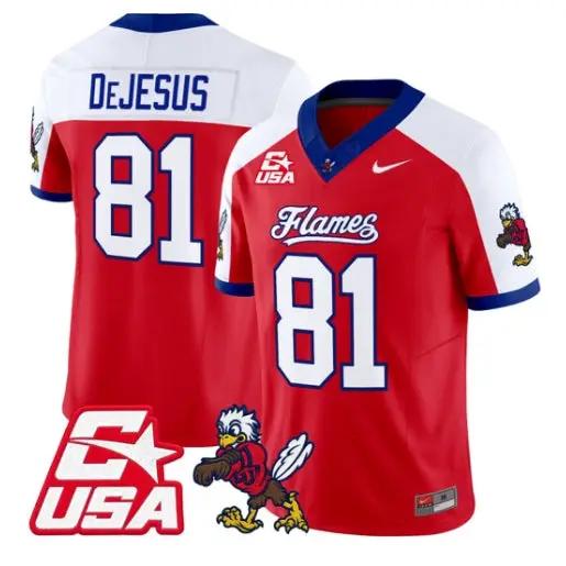 Jakobe DeJesus Jersey #81 Liberty Flames 2026 Vapor Limited Stitched by My Store NCAA Football Jerseys