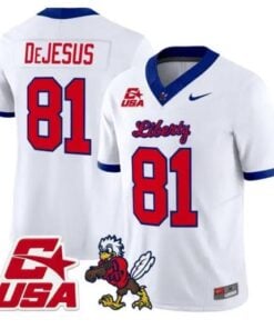Jakobe DeJesus Jersey #81 Liberty Flames 2026 Vapor Limited Stitched by My Store NCAA Football Jerseys