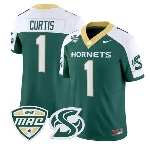 Jamar Curtis Jersey #1 Sacramento State Hornets 2026 Vapor Stitched by My Store NCAA Football Jerseys