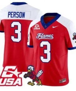 Jamari Person Jersey #3 Liberty Flames 2026 Vapor Limited Stitched by My Store NCAA Football Jerseys