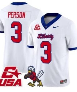 Jamari Person Jersey #3 Liberty Flames 2026 Vapor Limited Stitched by My Store NCAA Football Jerseys