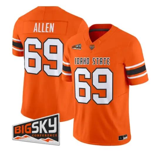 Jared Allen Jersey #69 Idaho State Bengals 2026 Limited All Stitched by My Store NCAA Football Jerseys