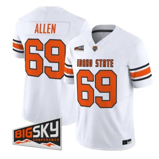 Jared Allen Jersey #69 Idaho State Bengals 2026 Limited All Stitched by My Store NCAA Football Jerseys