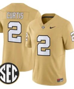 Jared Curtis Jersey #2 Vanderbilt Commodores 2026 Vapor V2 Stitched by My Store NCAA Football Jerseys