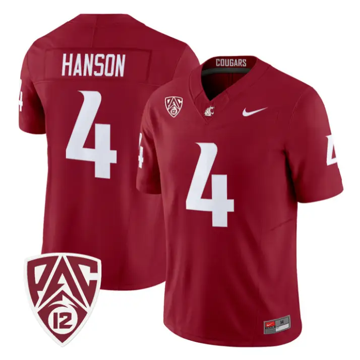Jason Hanson Jersey #4 Washington State Cougars 2026 Vapor Stitched by My Store NCAA Football Jerseys