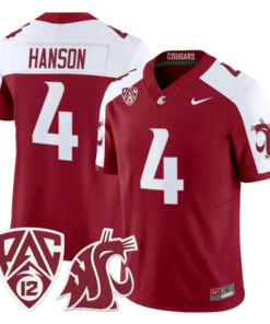 Jason Hanson Jersey #4 Washington State Cougars 2026 Vapor Stitched by My Store NCAA Football Jerseys
